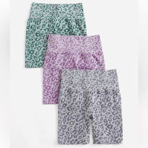 Seamless high waisted scrunch biker shorts